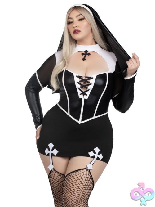 Plus Size 2 Pc Holy Hottie Costume