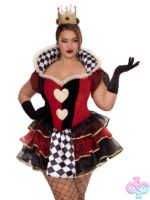 Plus Size PC Queen of Hearts Costume by Leg Avenue — bold themed lingerie costume