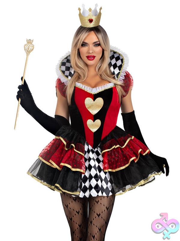 Discreet-Toys-Leg-Avenue-Costume-87219_001_101 Hearts Costume 2 Piece Queen Of Hearts Costume By Leg Avenue
