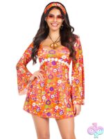 6 Piece Hippie Chick Costume