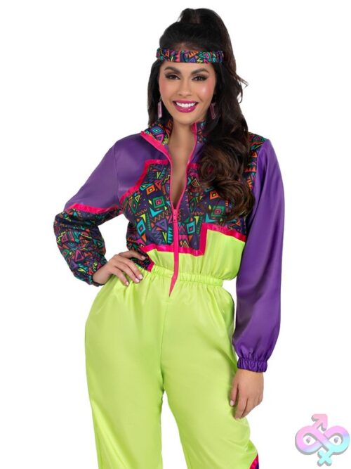 2 Piece Rad 80S Tracksuit Costume