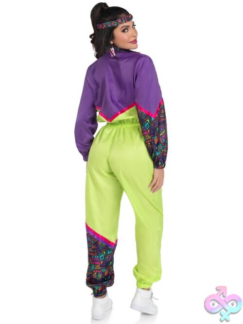 2 Piece Rad 80S Tracksuit Costume