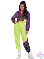 2 Piece Rad 80s Tracksuit Costume
