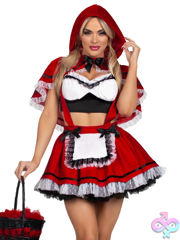 Discreet-Toys-Leg-Avenue-Costume-87230_001_096 Flirty Miss Red Costume 3-Piece Set By Leg Avenue