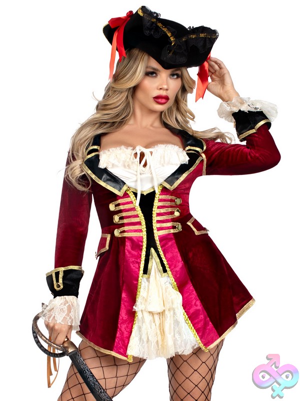 sexy pirate costume &mdash; 1 Piece Captivating Pirate Captain C