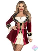 1 Piece Captivating Pirate Captain Costume