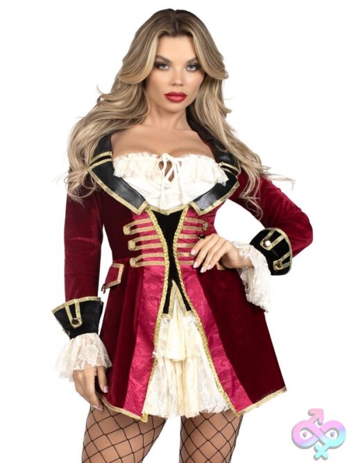 1 Piece Captivating Pirate Captain Costume