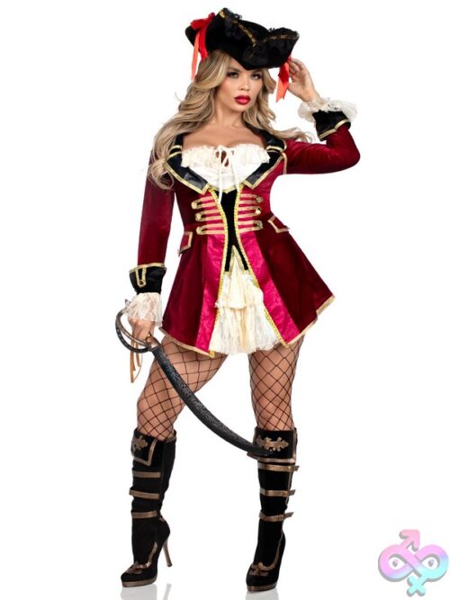 1 Piece Captivating Pirate Captain Costume
