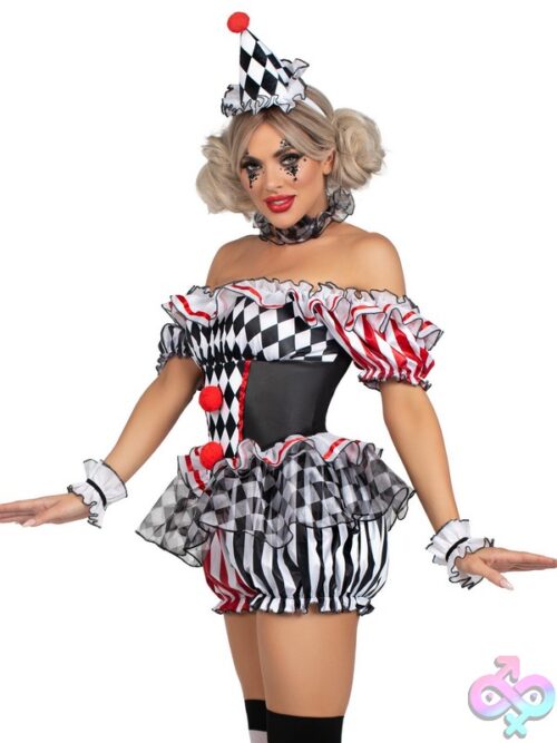 4 Piece Darling Harlequin Costume