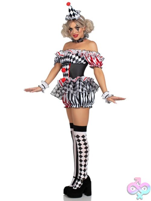 4 Piece Darling Harlequin Costume