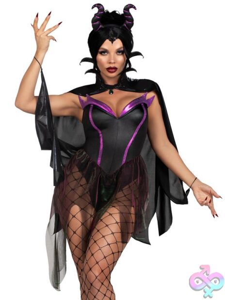 Enchantress Costume 3 Piece Evil Enchantress Costume by Leg Avenue