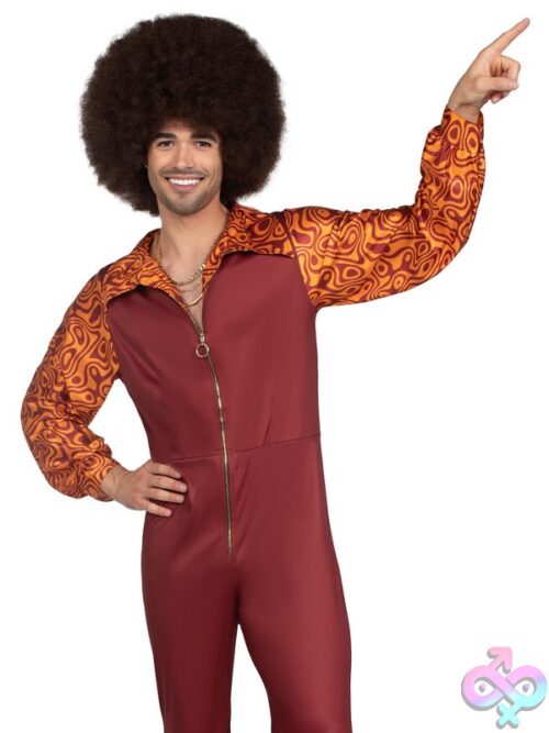 Mens 1 Pc Disco Leisure Suit Costume