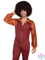 Mens 1 Pc Disco Leisure Suit Costume