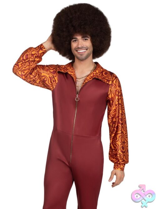 Mens 1 Pc Disco Leisure Suit Costume