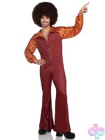 Mens 1 Pc Disco Leisure Suit Costume