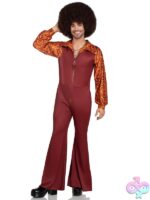Mens 1 Pc Disco Leisure Suit Costume