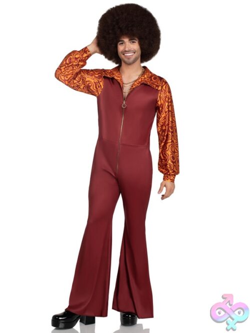 Mens 1 Pc Disco Leisure Suit Costume