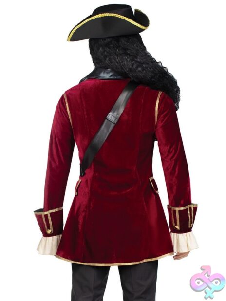 Mens 4 Pc Pirate Captain Costume
