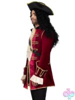Mens 4 Pc Pirate Captain Costume