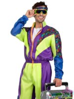 Tracksuit Costume Men S 2 Pc Retro 80s Tracksuit Costume by Leg Avenue
