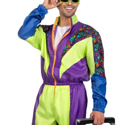 Tracksuit Costume Men S 2 Pc Retro 80s Tracksuit Costume by Leg Avenue