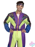 Men S 2 Pc Retro 80s Tracksuit Costume