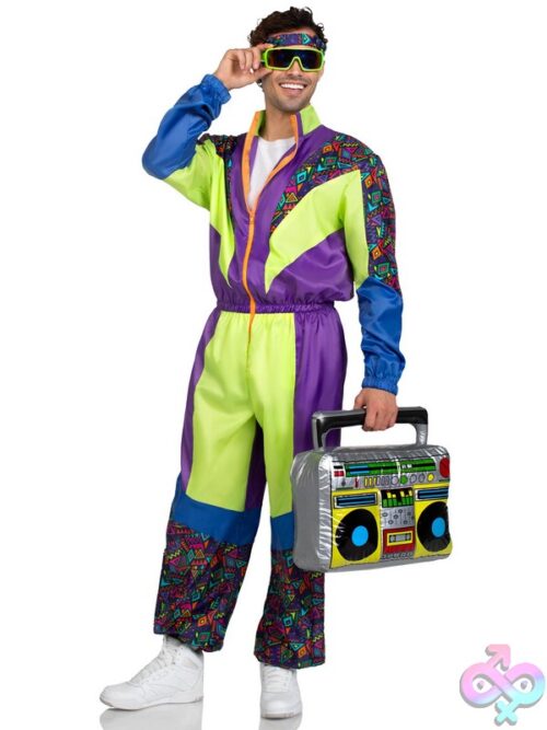 Men S 2 Pc Retro 80S Tracksuit Costume