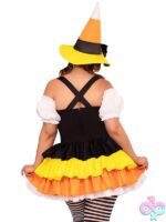 Plus Size 2 Pc Candy Corn Witch Costume