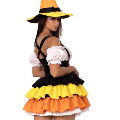 2 Piece Candy Corn Witch Costume