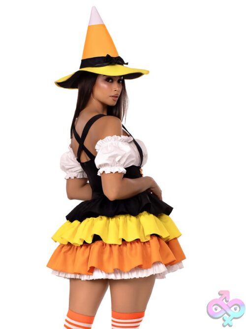 2 Piece Candy Corn Witch Costume