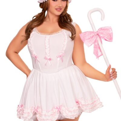 Plus Size 3 Pc Little Bo Peep Costume by Leg Avenue — peep costume front view