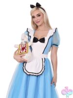 2 Piece Looking Glass Alice Costume