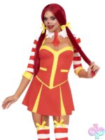 Ketchup Clown Costume 3 Piece set by Leg Avenue