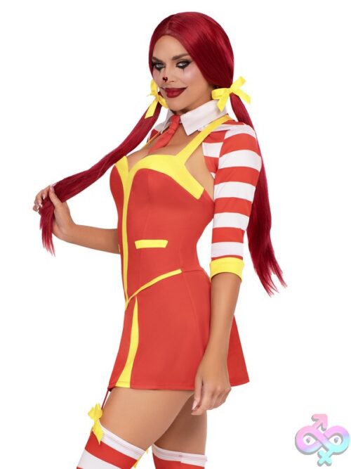 3 Piece Ketchup Clown Costume