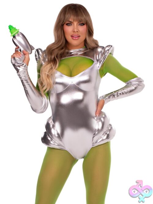 2 Piece Snap Crotch Sheer Bodysuit And Matching Tights