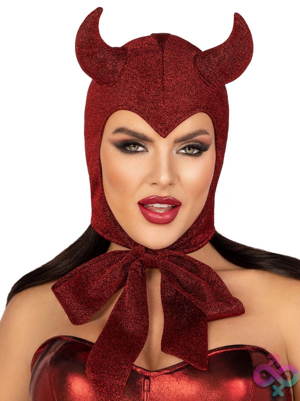 Discreet-Toys-Leg-Avenue-Costume-A1088_001_003 Devil Bonnet Glitter Shimmer Vintage By Leg Avenue