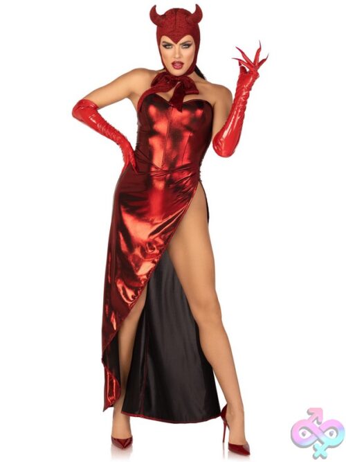 Glitter Shimmer Vintage Devil Bonnet