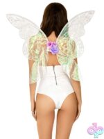 Iridescent Glitter Fairy Wings Flower Accent by Leg Avenue