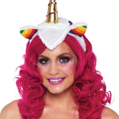 Unicorn Headband Rainbow Wig Mane by Leg Avenue — fantasy costume accessory