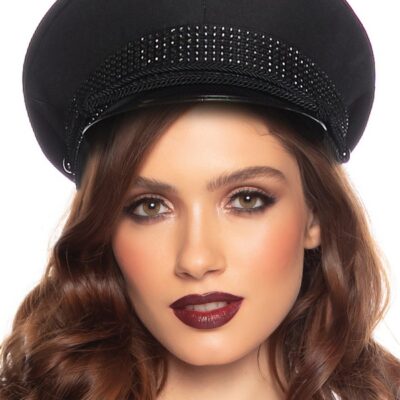 Deluxe Officer Hat by Leg Avenue — costume themed hat for lingerie play