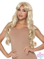 Curtain Bang Wavy Wig by Leg Avenue — face-framing waves and soft curtain bangs