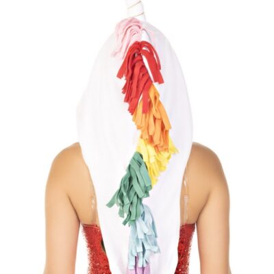 Fleece Unicorn Hood Star Ties