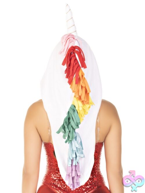 Fleece Unicorn Hood Star Ties