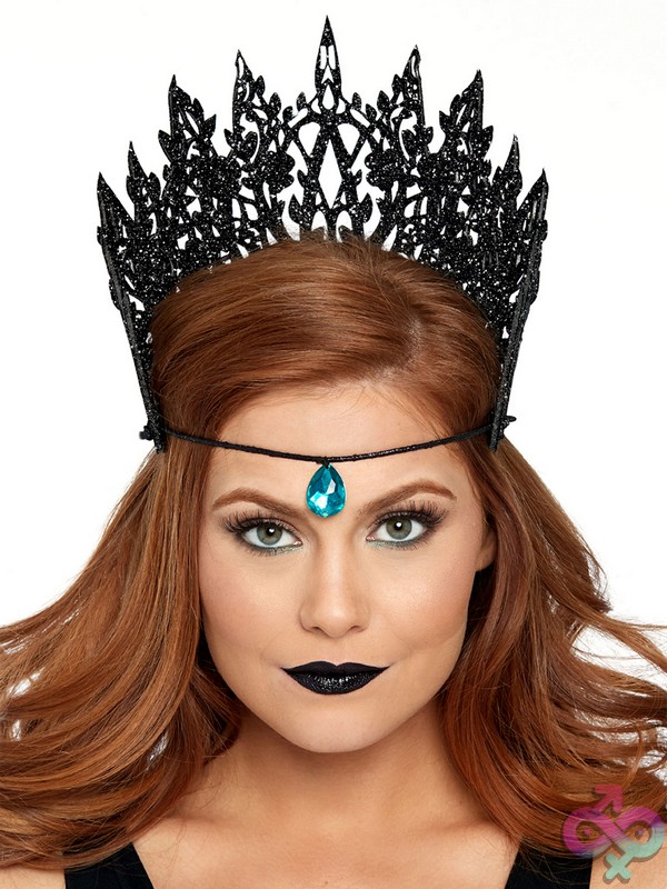 Discreet-Toys-Leg-Avenue-Costume-A2844_01_001 Jewel Accent Glitter Die Cut Crown By Leg Avenue Lingerie Accessories