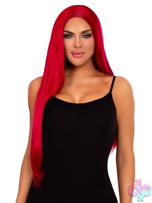 33 Long Straight Center Part Wig