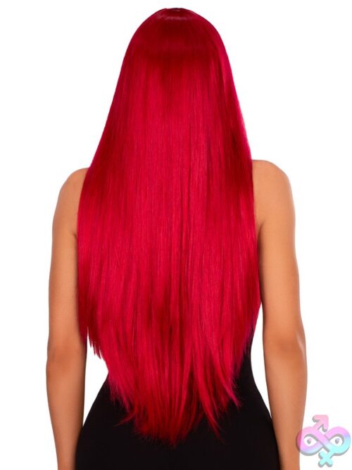 33 Long Straight Center Part Wig