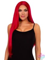 33 Long Straight Center Part Wig