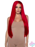 33 Long Straight Center Part Wig
