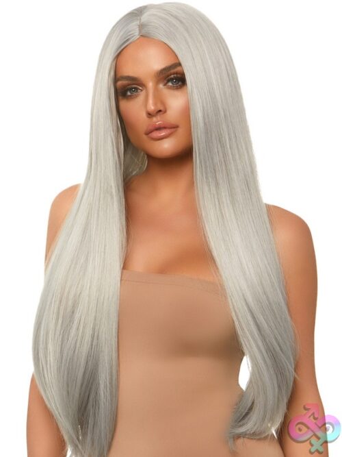 33 Long Straight Center Part Wig