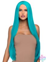 33 Long Straight Center Part Wig
